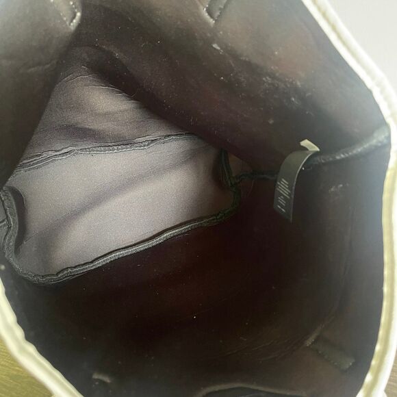 Bebe Women’s White Multicolored Peacock Design Large Beach Work School Tote Bag - Picture 6 of 9